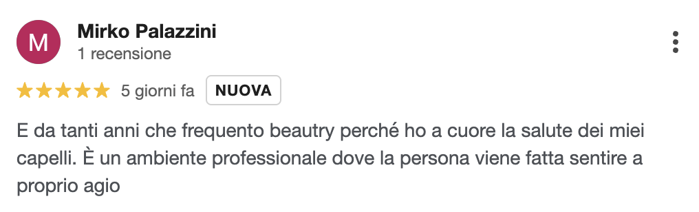 Recensione cliente Beautrì