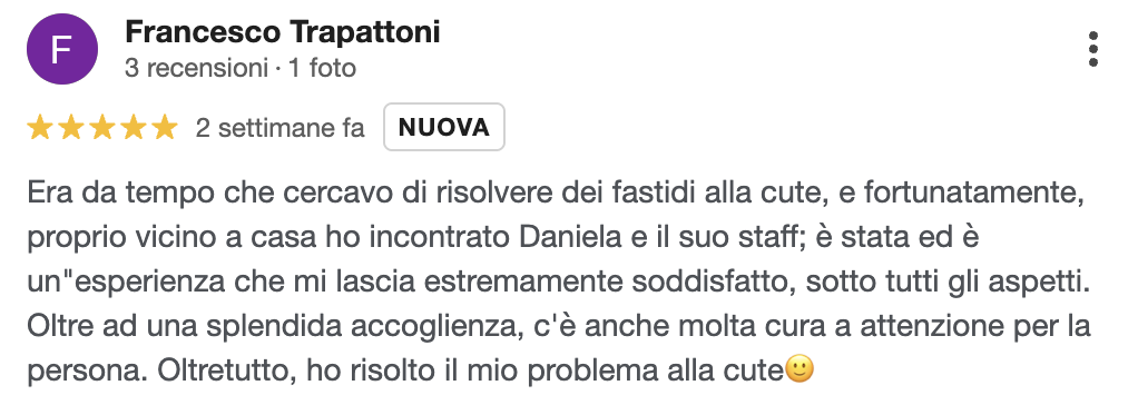 Recensione cliente Beautrì