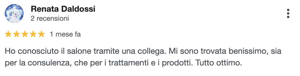 Recensione cliente Beautrì